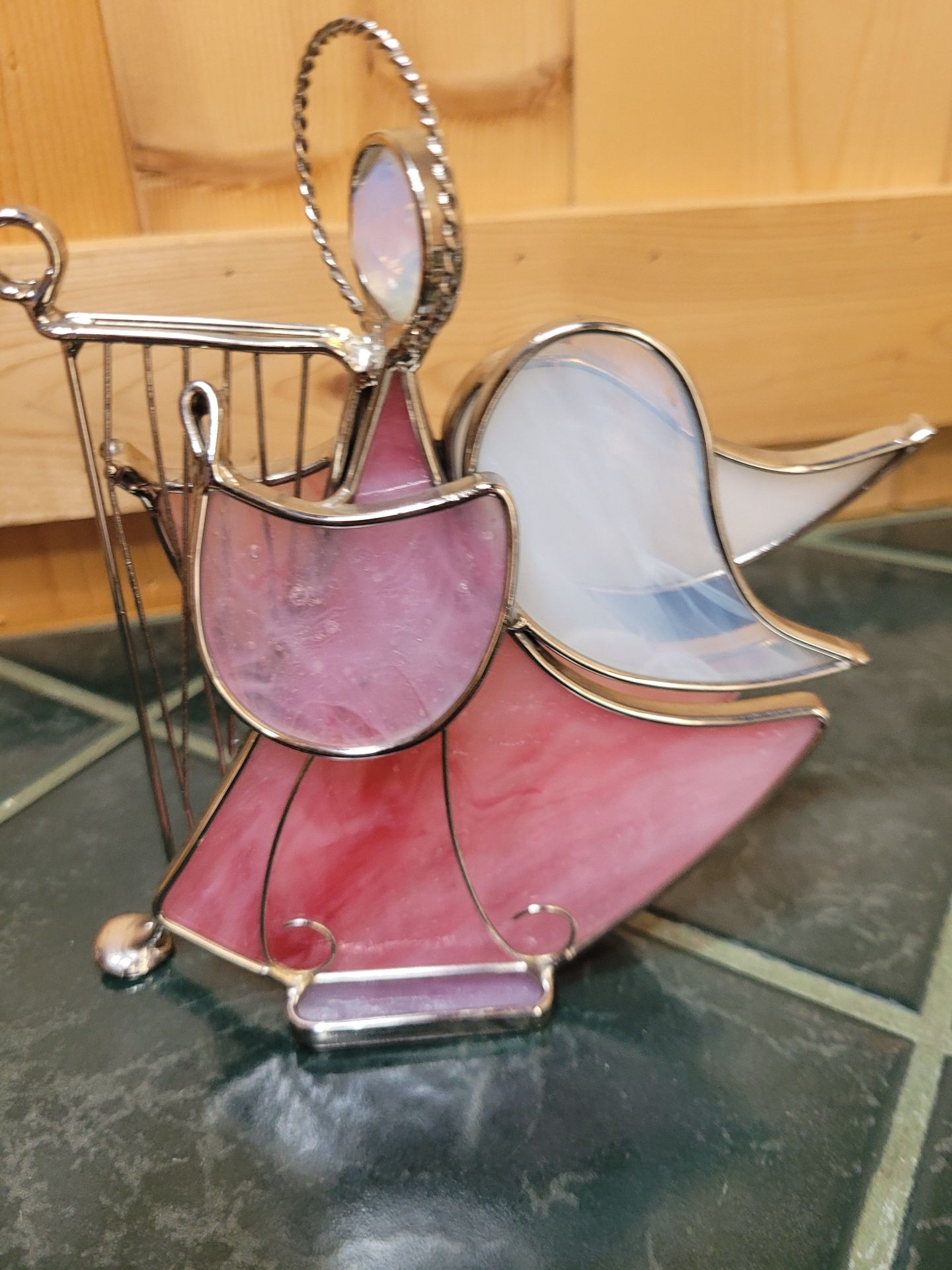 Glass Angel's And Child Night Light. - image 2 of 5