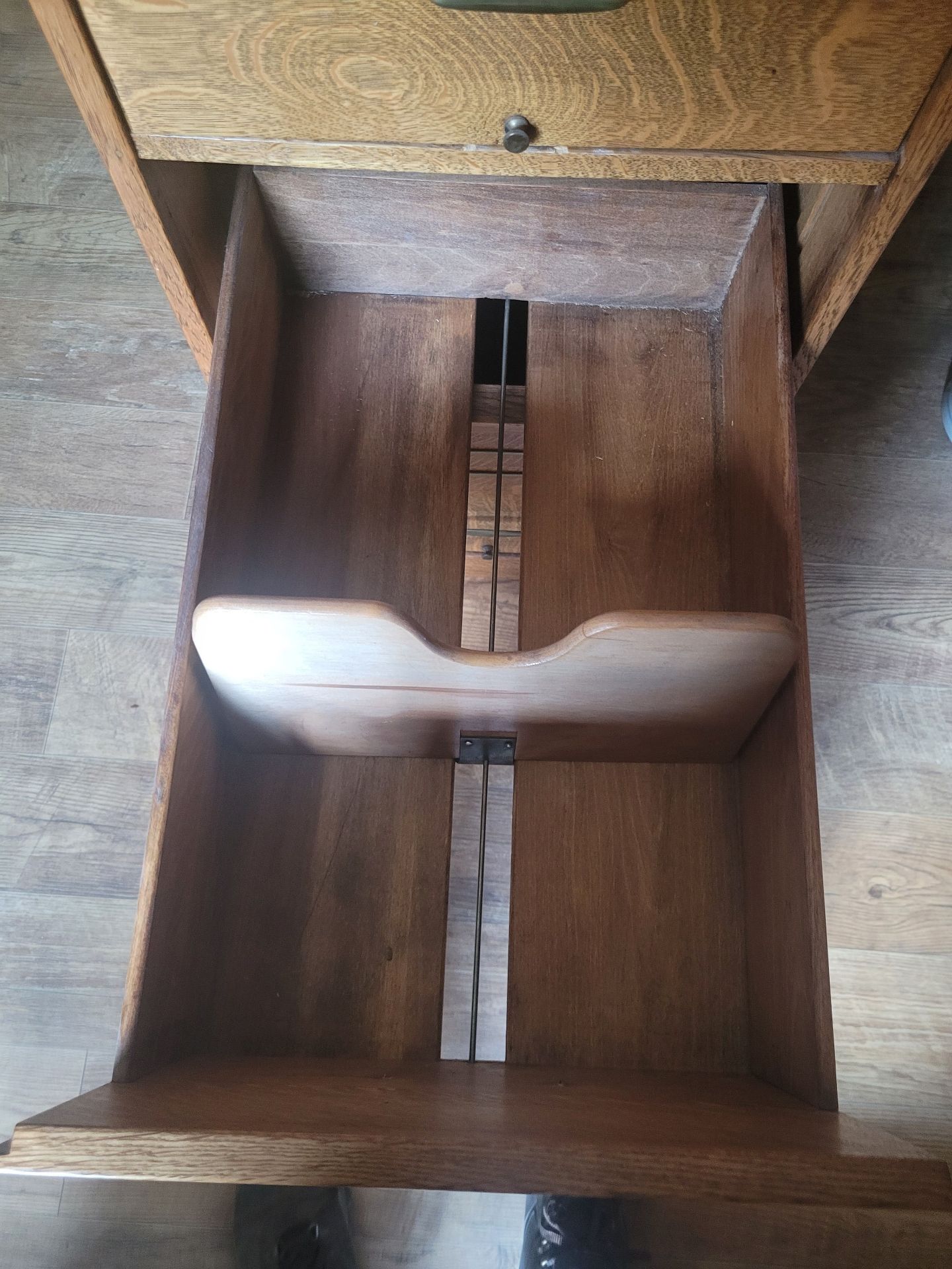 Antique Wooden File Cabinet - image 8 of 12