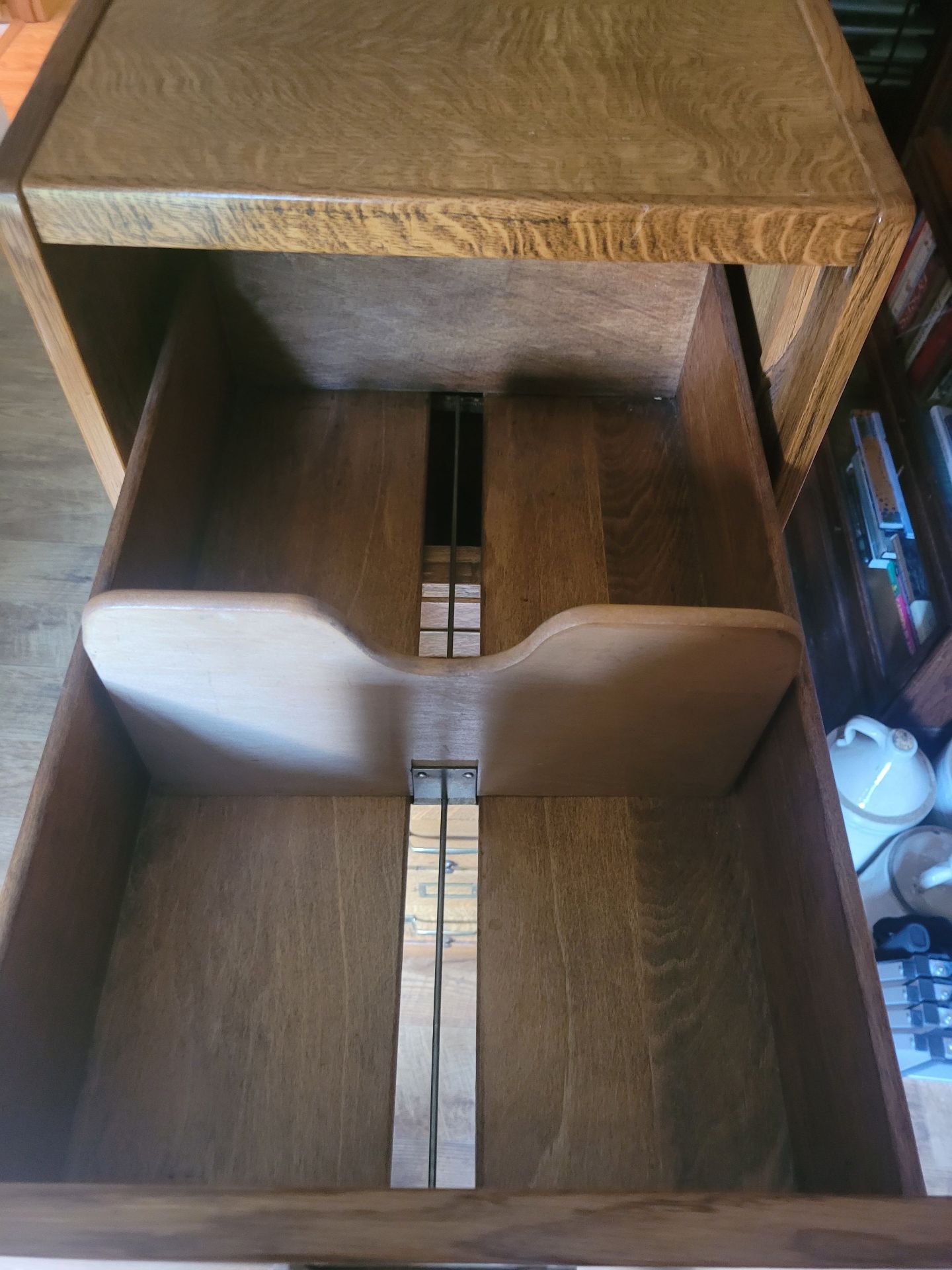 Antique Wooden File Cabinet - image 10 of 12