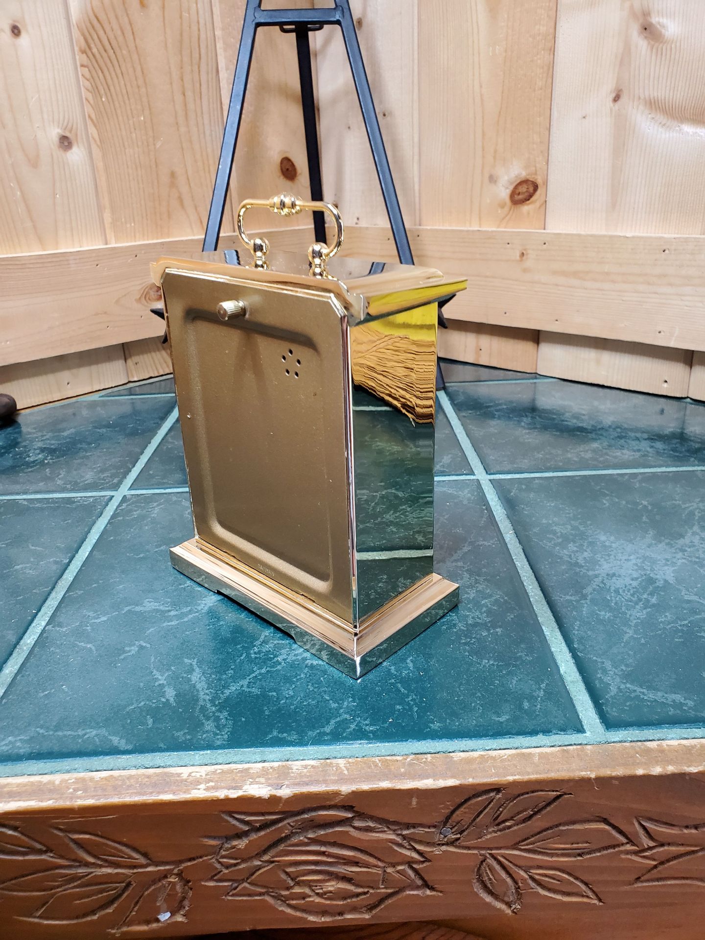 Howard Miller Brass Mantel Clock - image 4 of 10