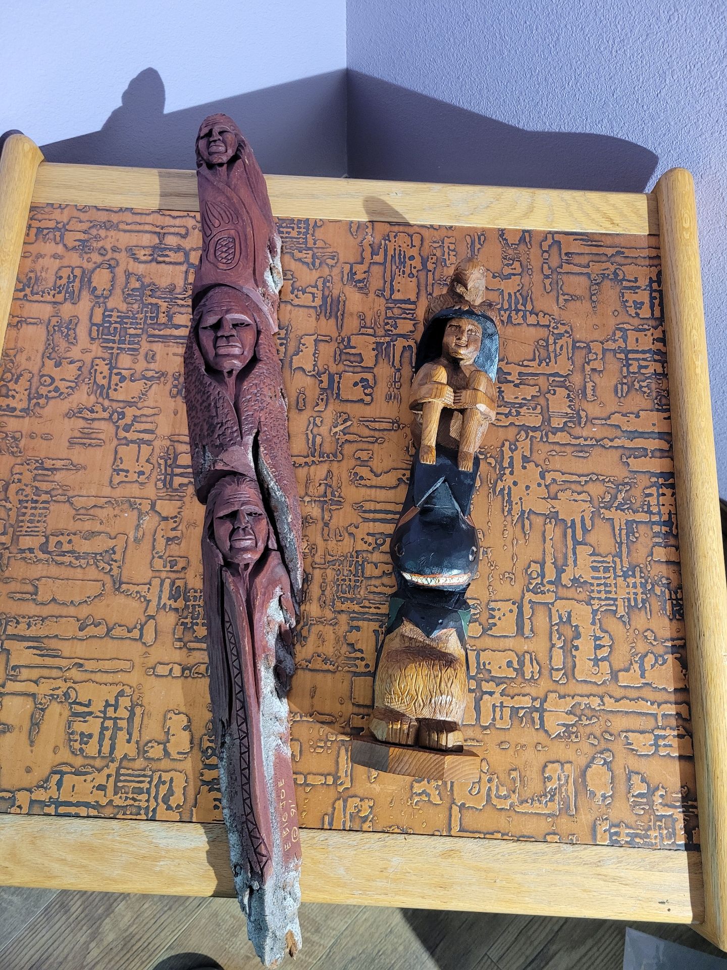 Awesome Native Carved Cedar - image 1 of 10