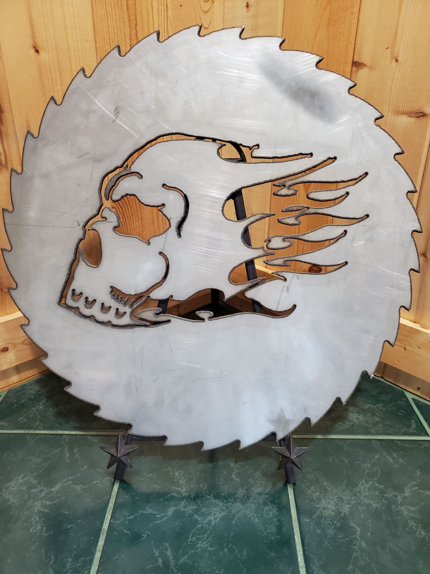 Laser Cut Flaming Skull - image 2 of 4