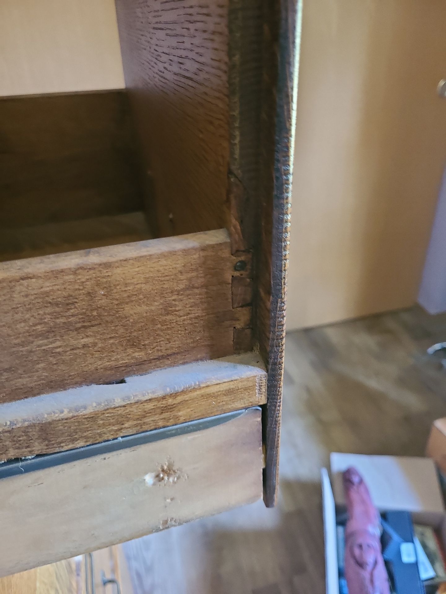 Antique Wooden File Cabinet - image 11 of 12