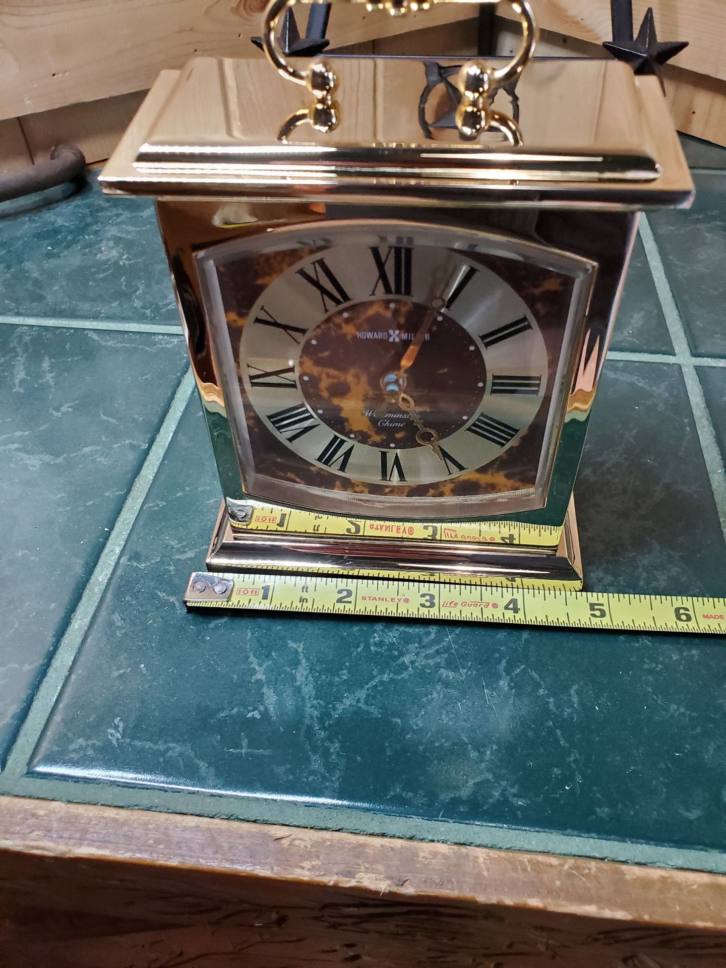 Howard Miller Brass Mantel Clock - image 10 of 10