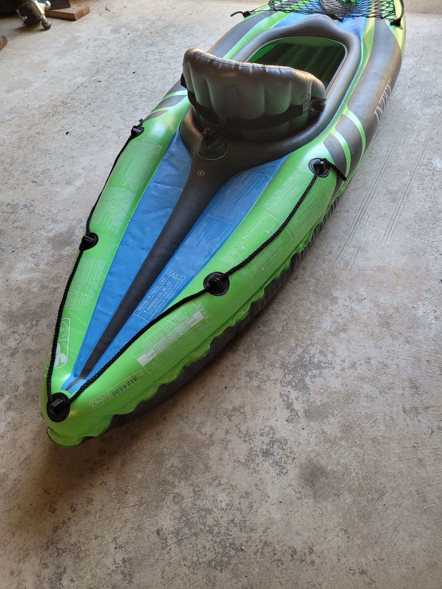 Entex Challenger K1 Inflatable Kayak - image 5 of 8
