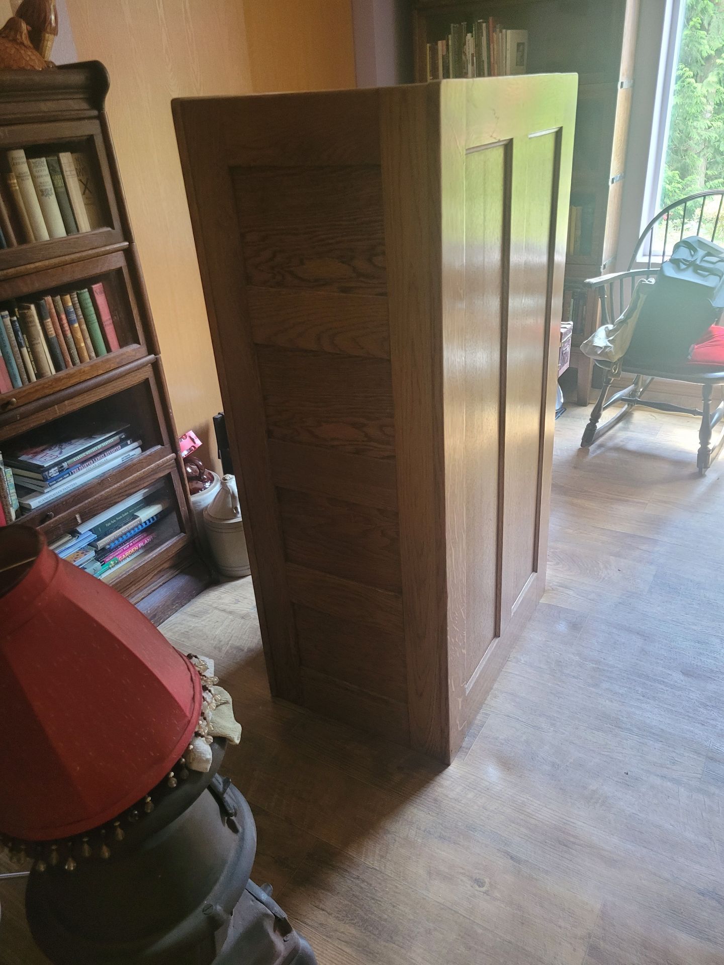 Antique Wooden File Cabinet - image 4 of 12