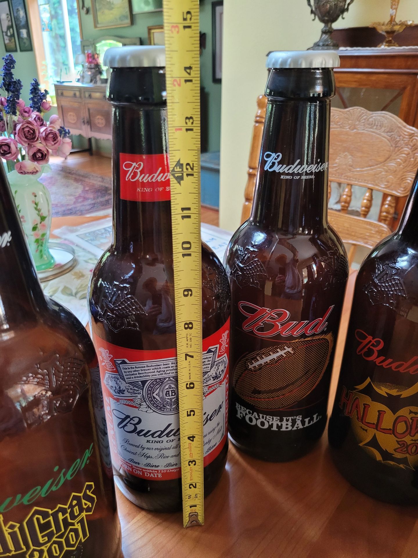 Budweiser Promotional 64 Oz. Beer Bottles. - image 2 of 9