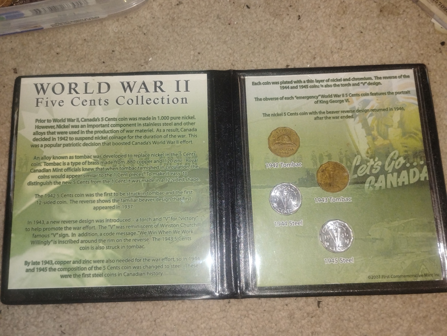 World War II Canadian Five-Cent Commemorative Coin Set - image 1 of 4