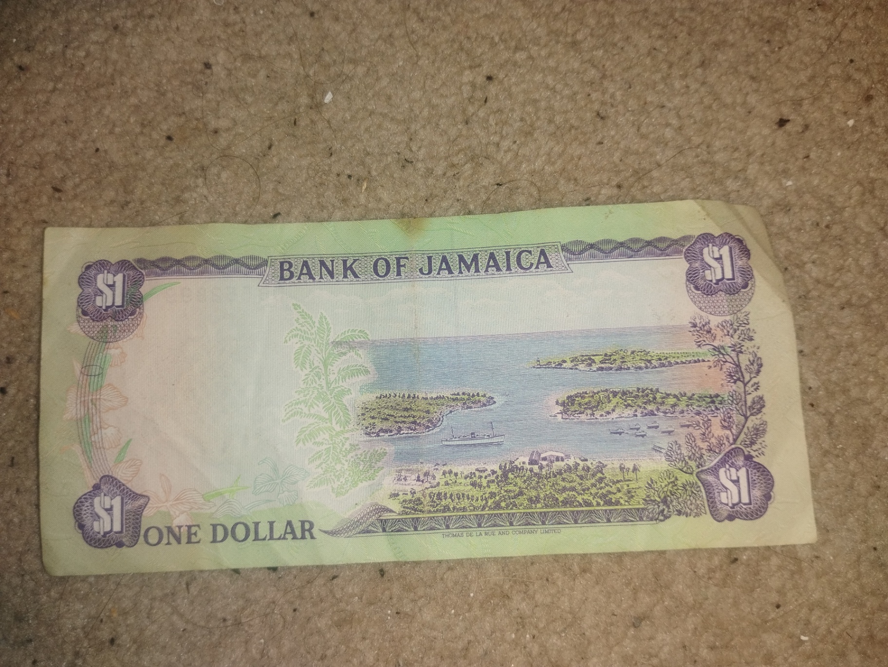 Jamaican One-Dollar Banknotes (Front and Back) - image 2 of 2