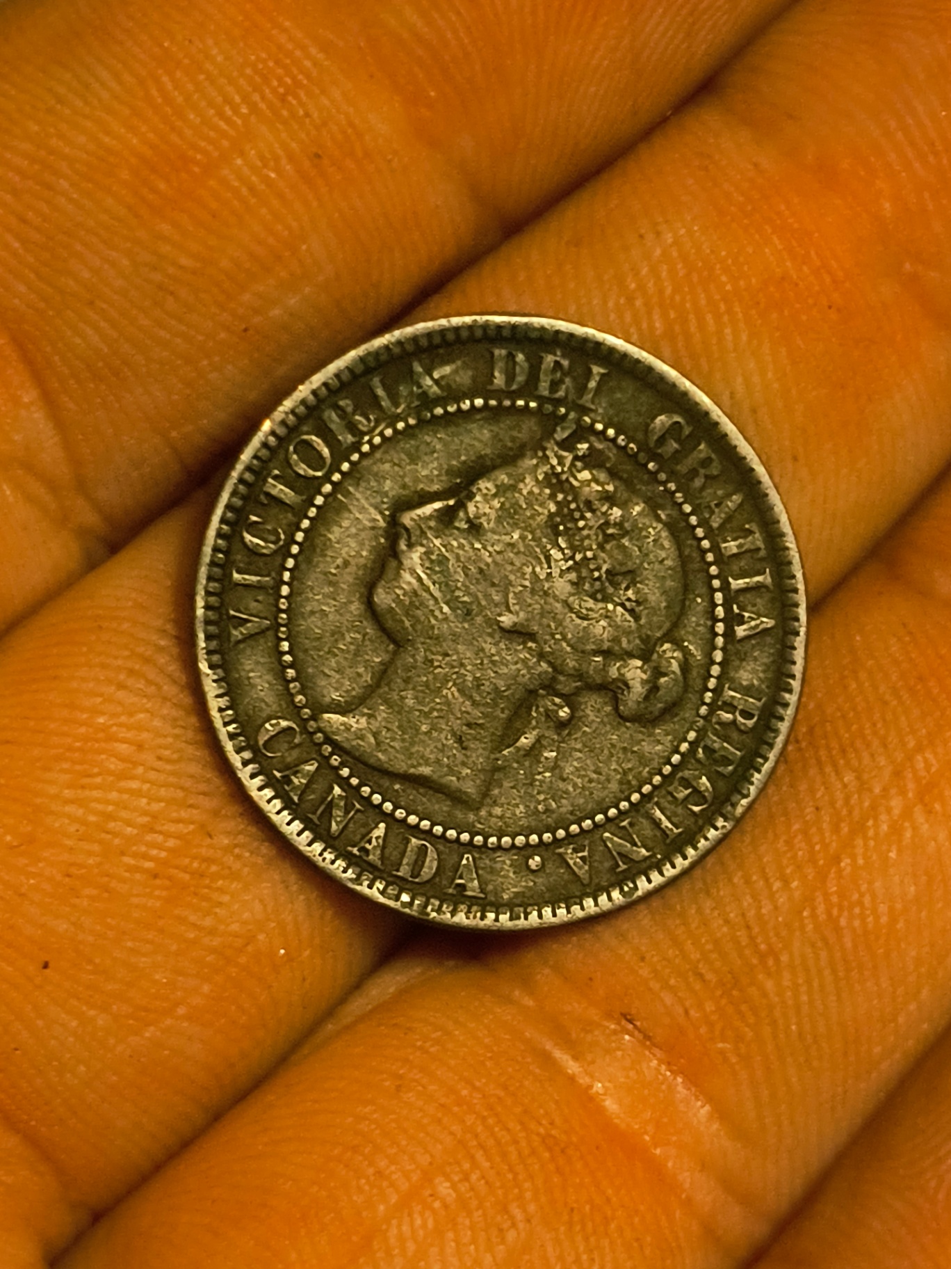 Two Victorian-era Canadian coins - image 1 of 2
