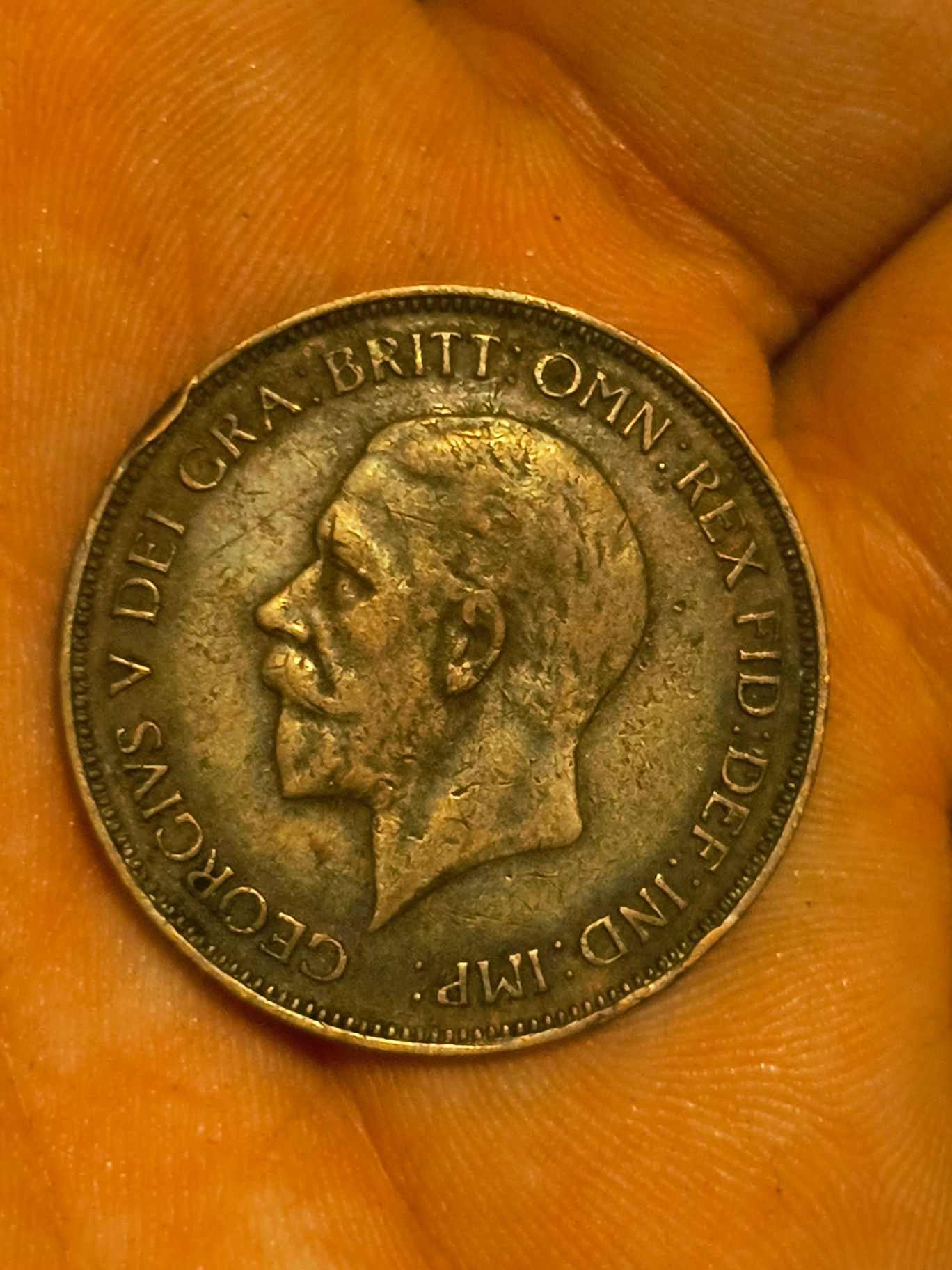 George V coin 1935 One Penny - image 1 of 2