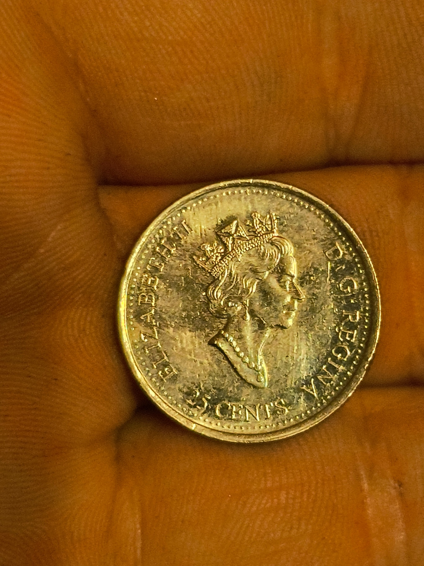  Canadian coins: 1999 floral reverse coin and a Queen Elizabeth II one-cent coin - image 2 of 2