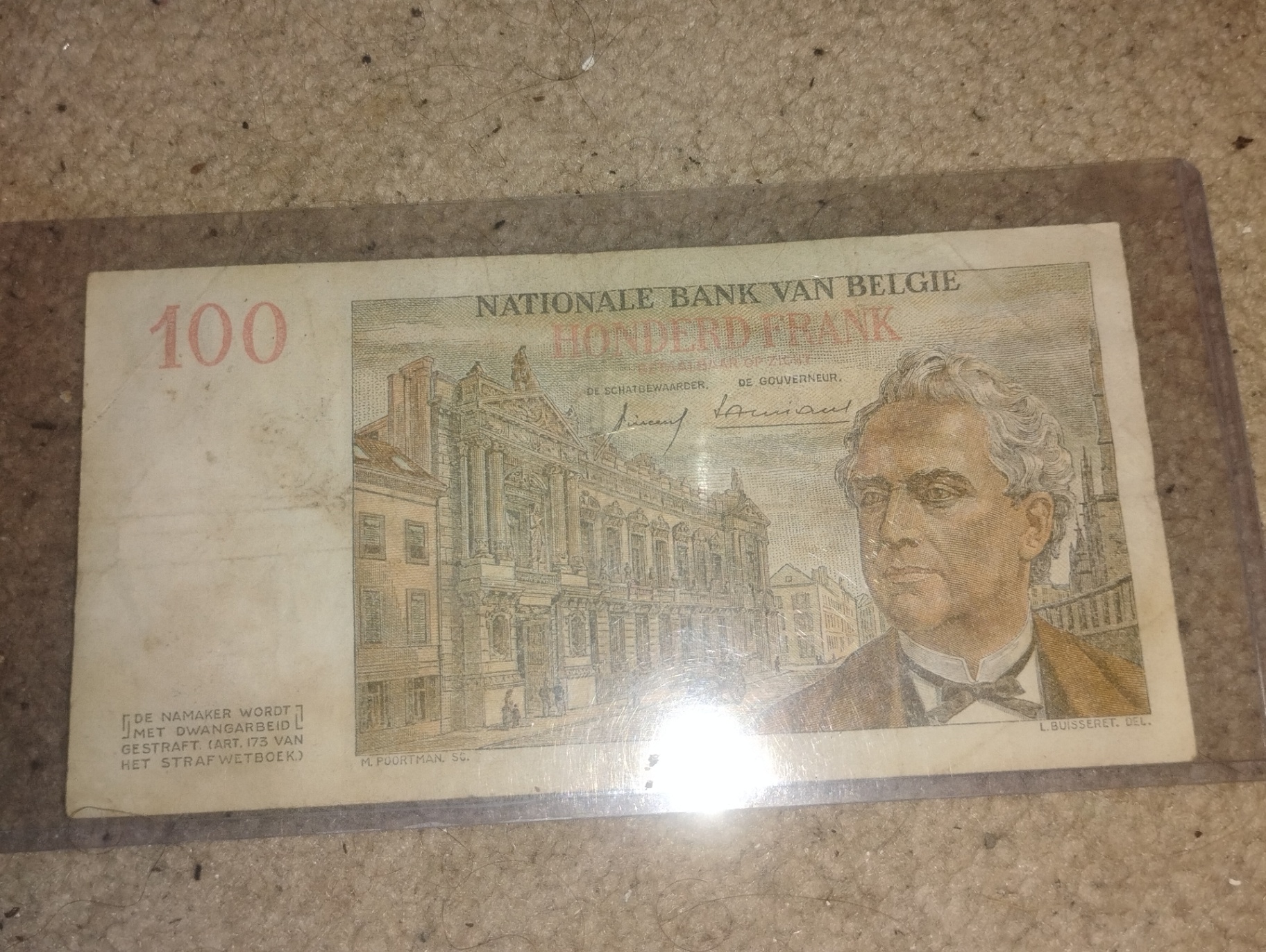  Belgian 100 Franc Banknotes - image 2 of 2