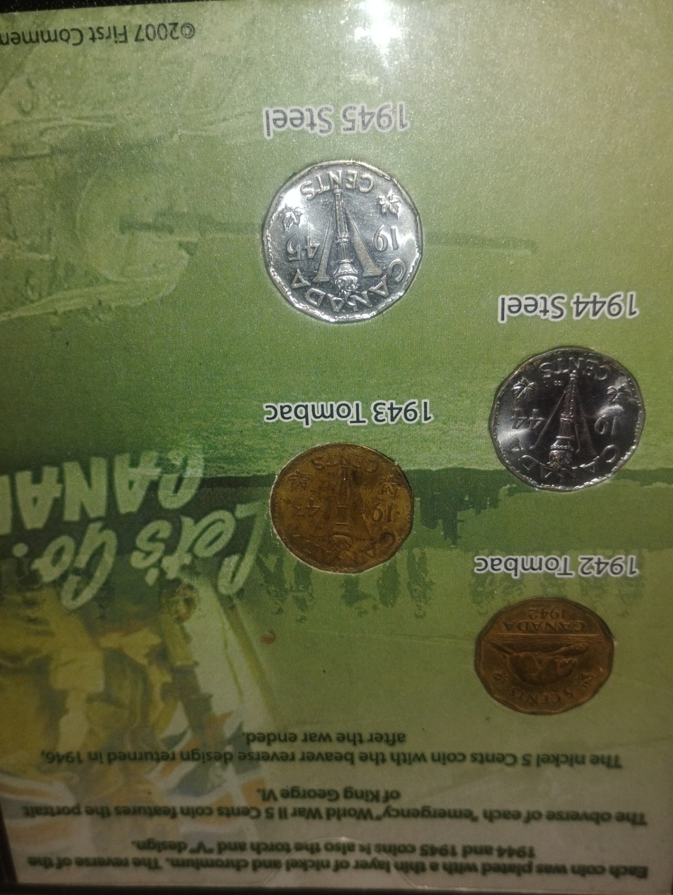 World War II Canadian Five-Cent Commemorative Coin Set - image 4 of 4