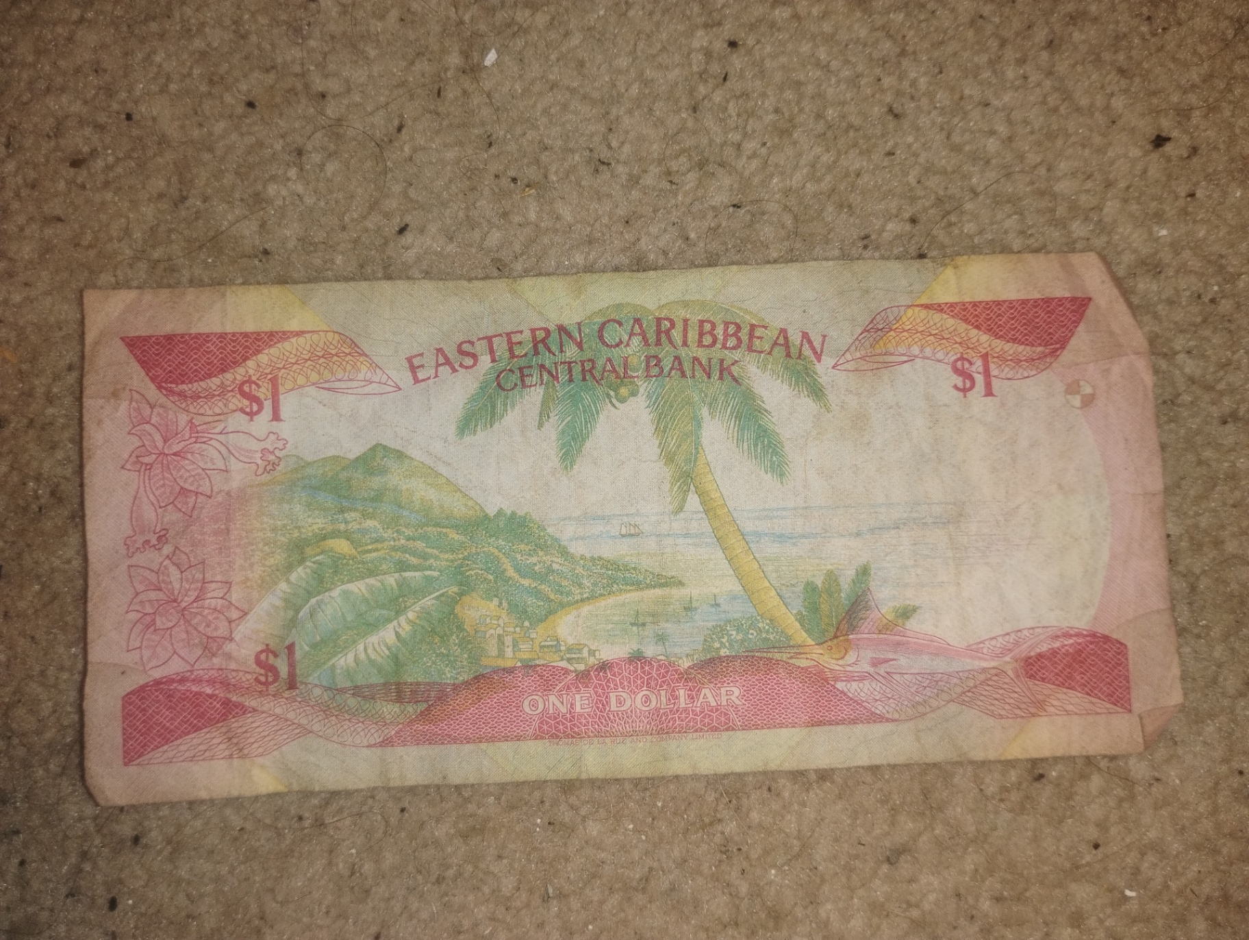Eastern Caribbean Central Bank One Dollar Banknotes - image 2 of 2