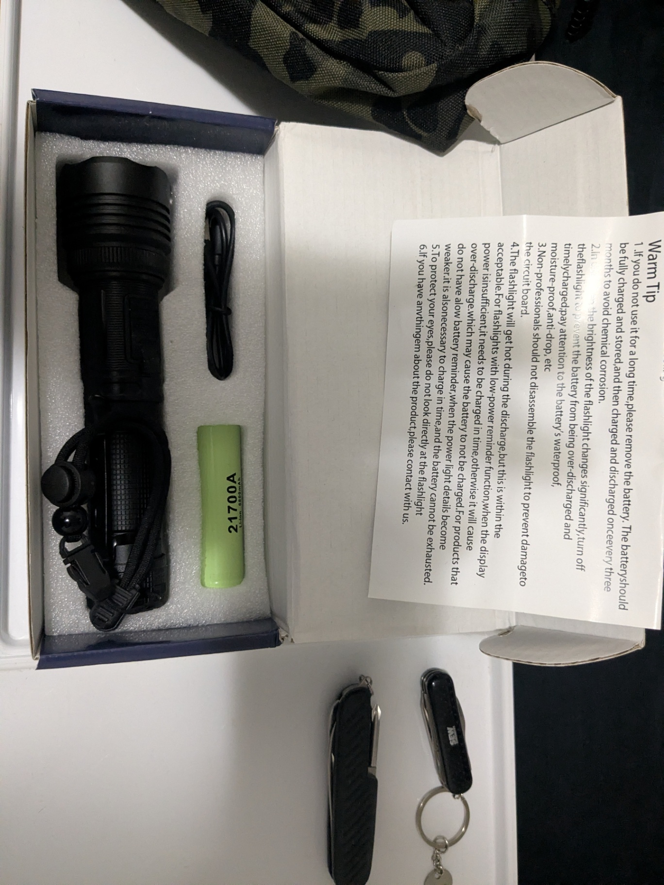 Mixed Outdoor & Collectible Lot – Knife, Flashlight, Tactical Bag, Replica Pistol Torch Lighter, Multi-Tools & Vintage Paperwork - image 2 of 12