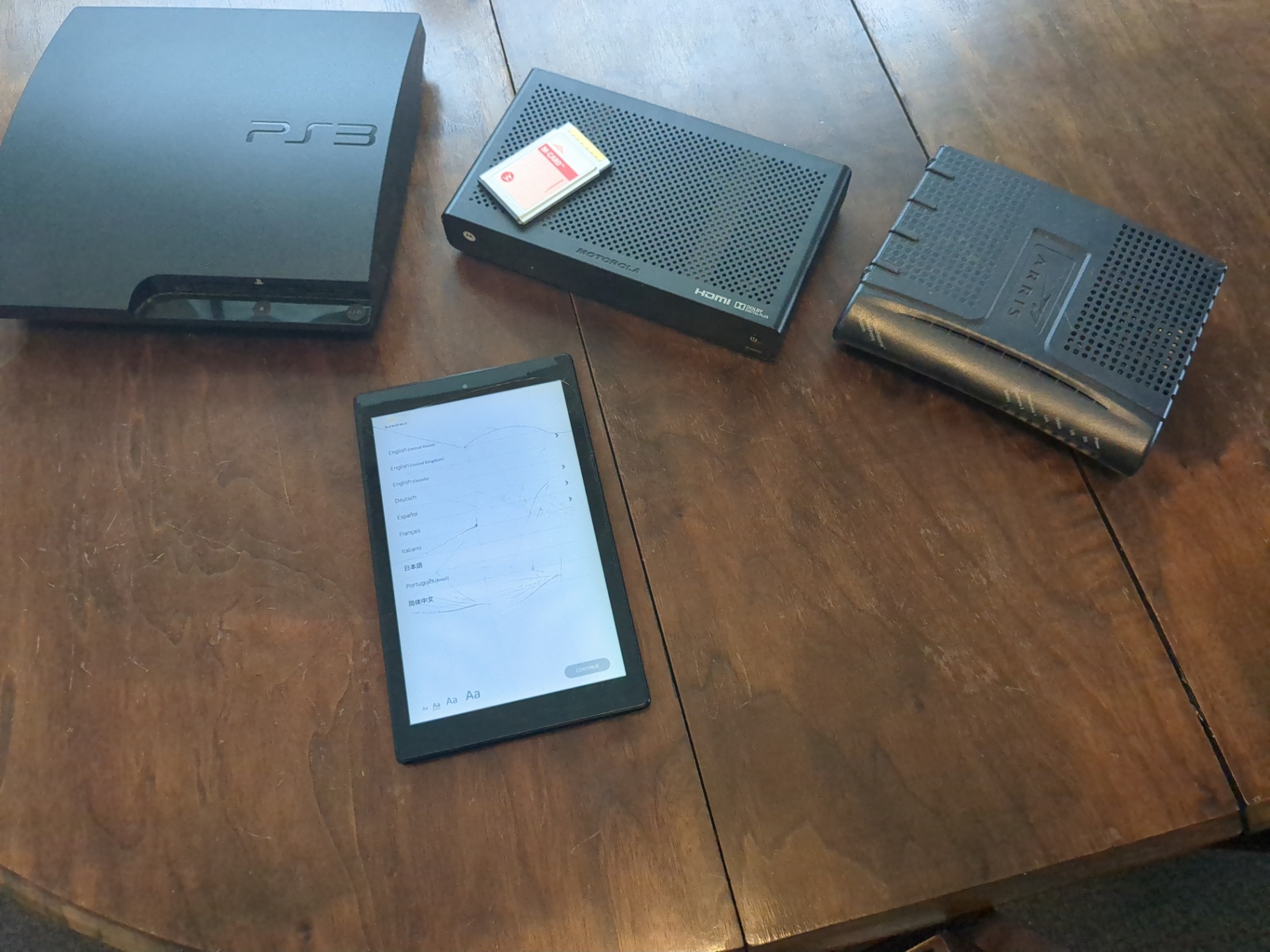 PS3 and tablet and cable boxes  - image 1 of 5