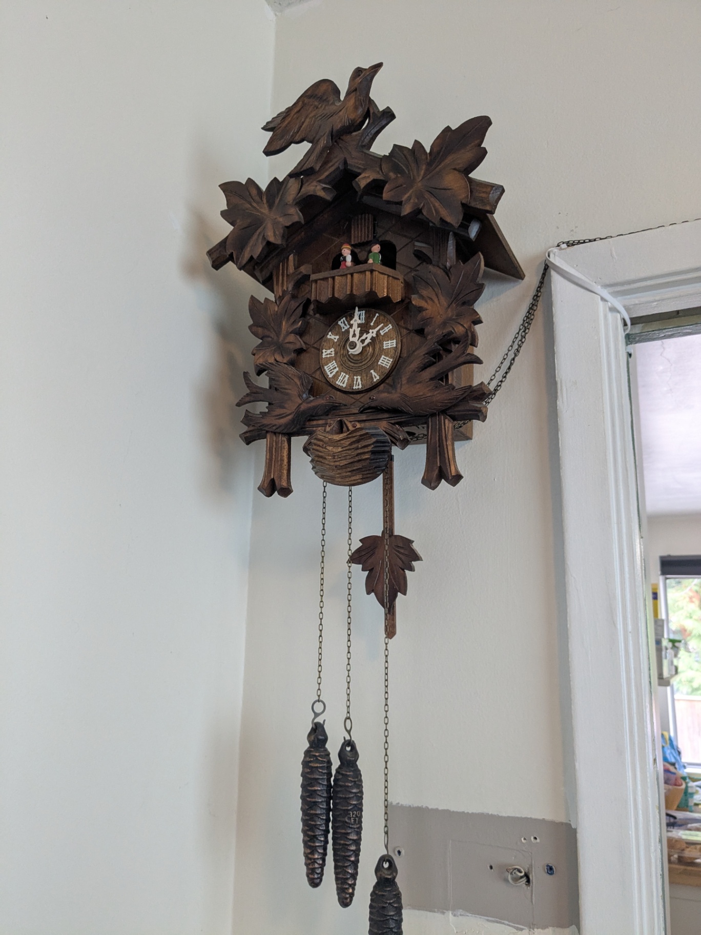 Vintage 1950s German Black Forest Cuckoo Clock β 8-Day Hand-Carved, Fully Working - image 3 of 5