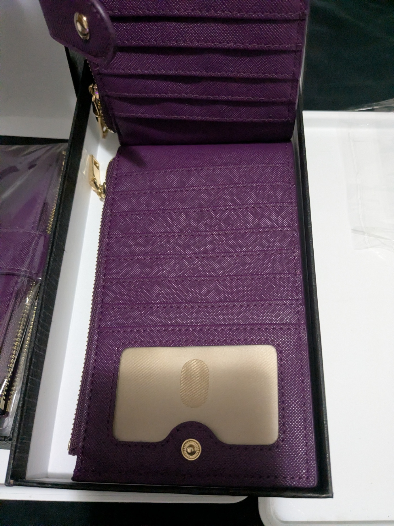 Lot of 3 Brand-New Women’s Wallets – Purple – Factory Sealed in Gift Boxes - image 7 of 7