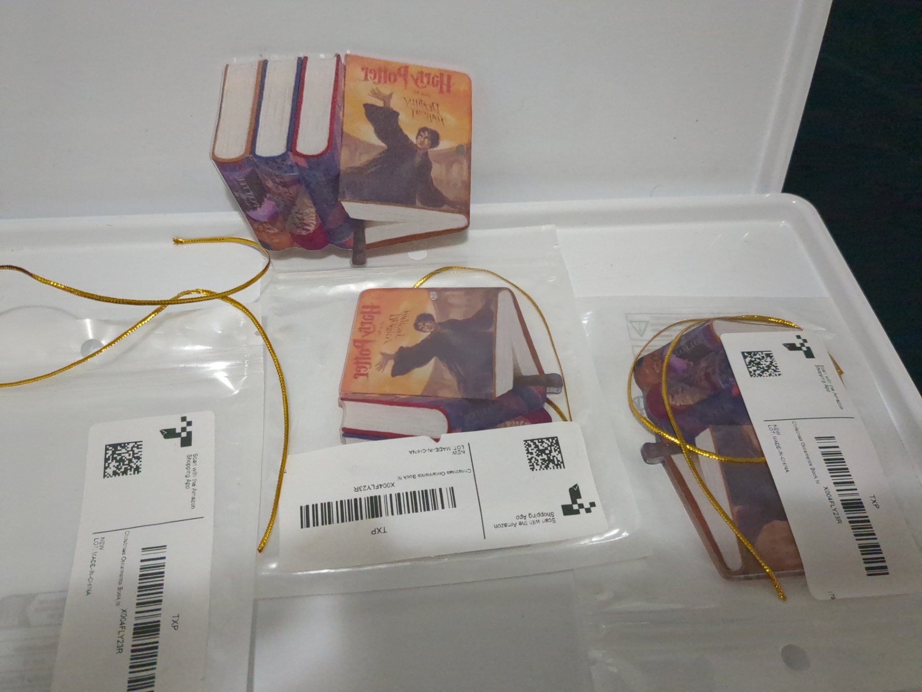 New Harry Potter Christmas ornaments 3 units  - image 2 of 4