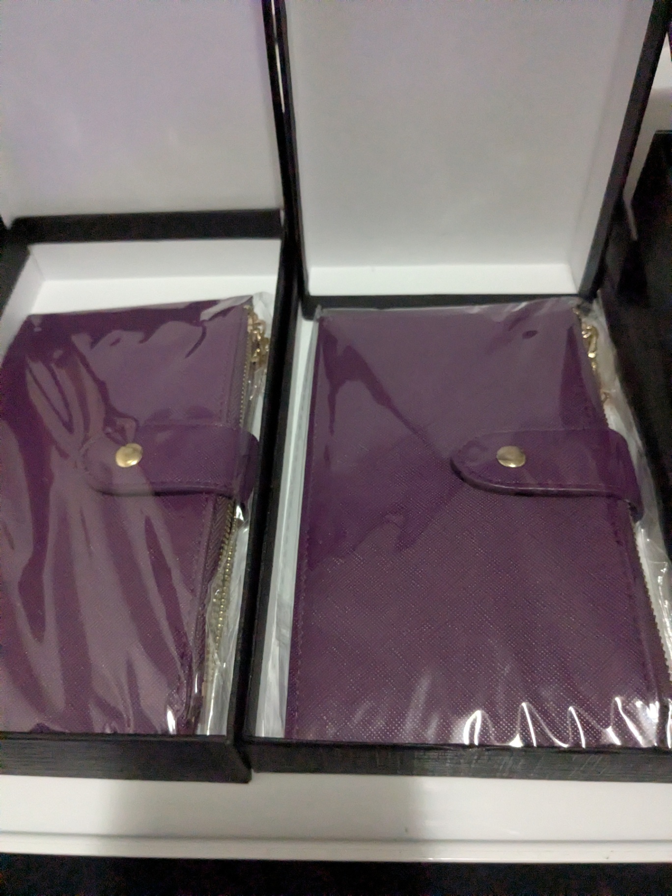 Lot of 3 Brand-New Women’s Wallets – Purple – Factory Sealed in Gift Boxes - image 4 of 7