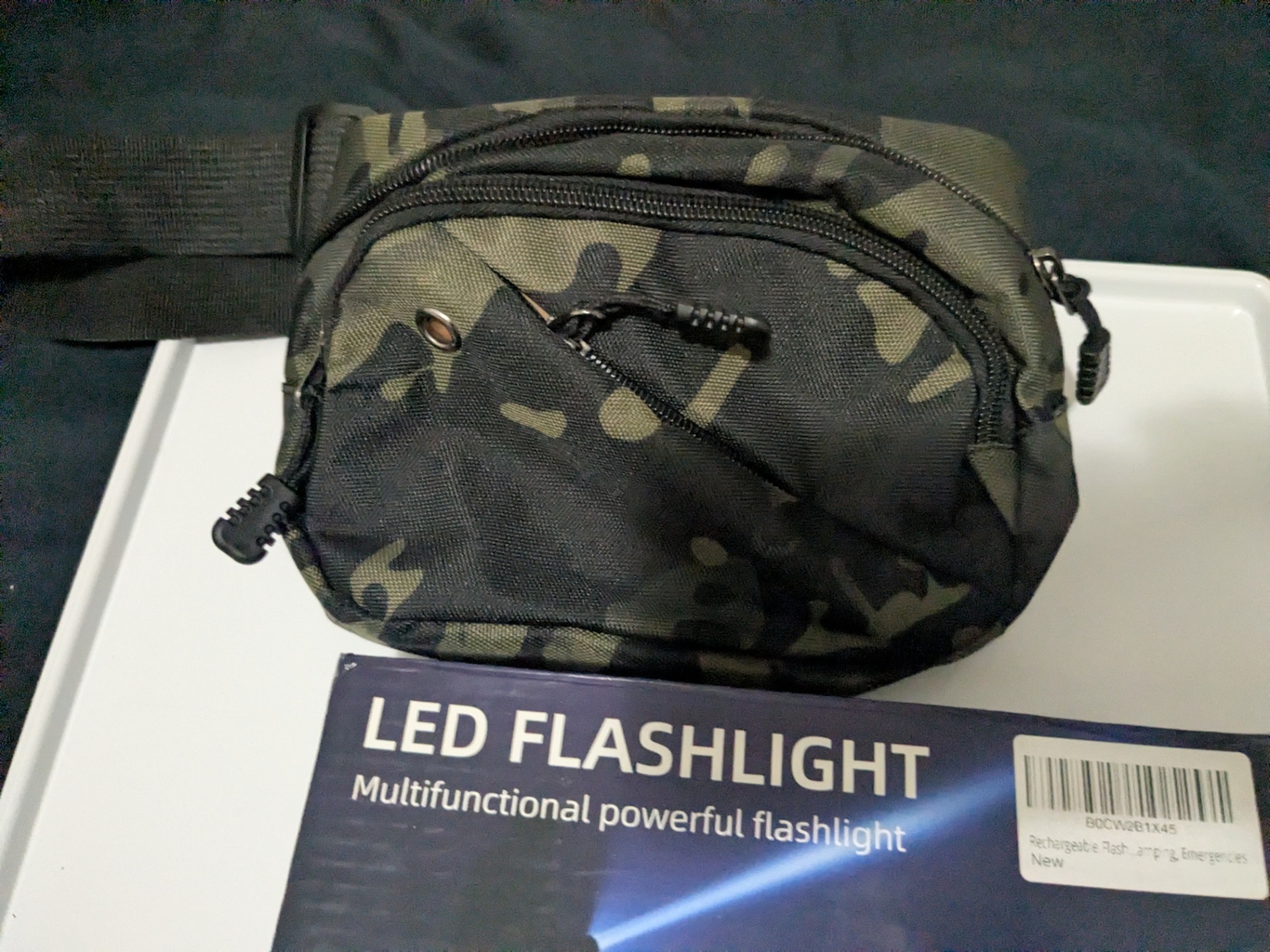 Mixed Outdoor & Collectible Lot – Knife, Flashlight, Tactical Bag, Replica Pistol Torch Lighter, Multi-Tools & Vintage Paperwork - image 8 of 12