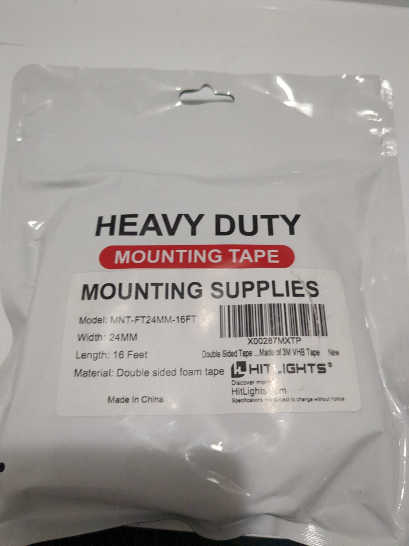 Heavy duty mounting tape sealed new  - image 1 of 2