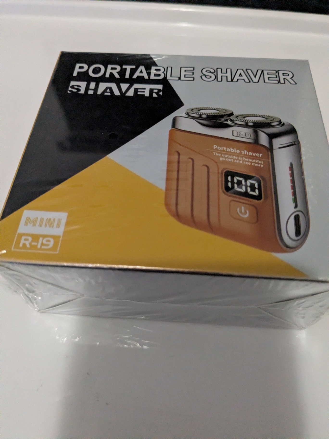 Portable Mini Electric Shaver – Model R-19 (Brand New, Sealed AND Professional barber scissors  - image 2 of 8