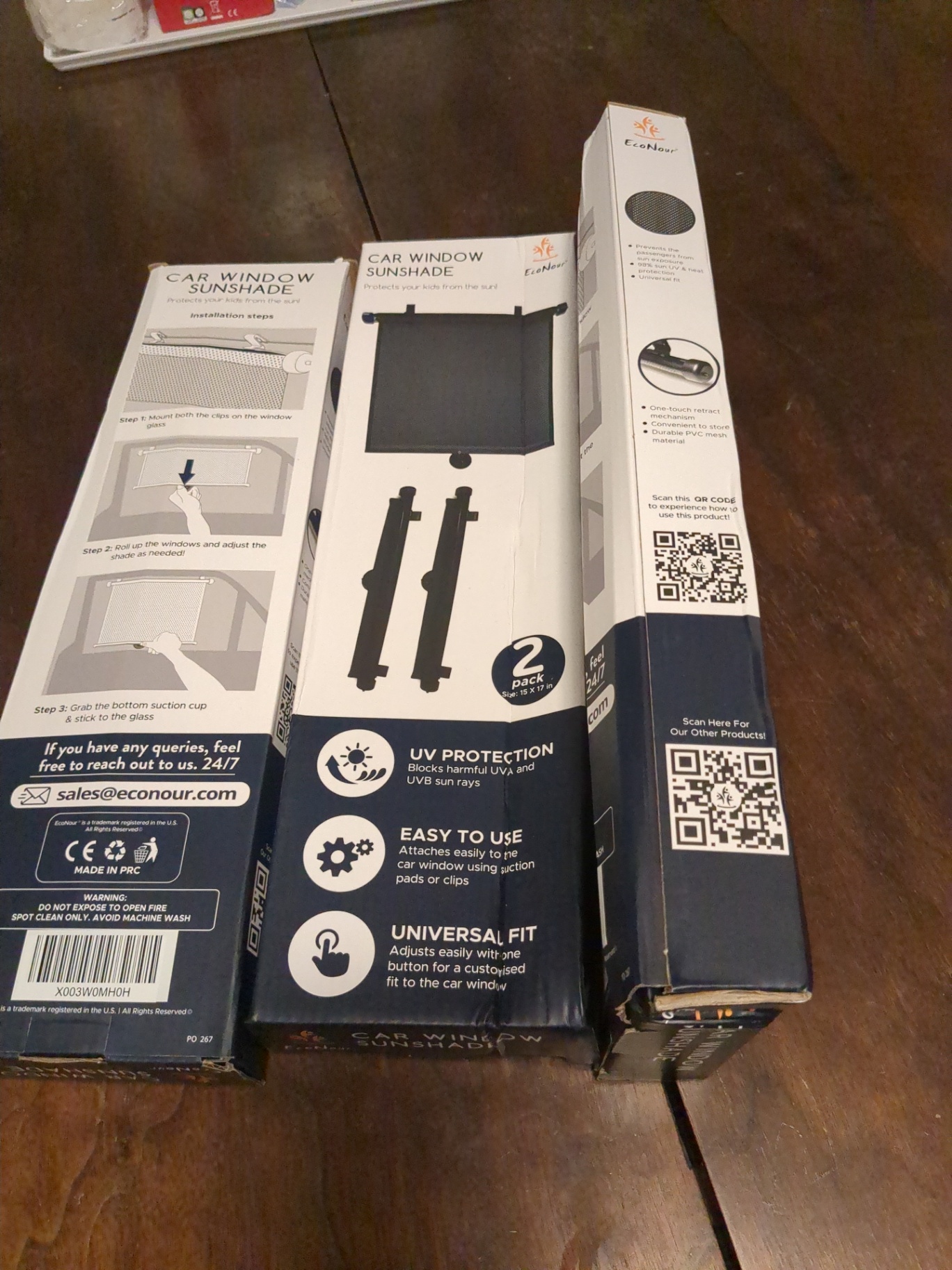 EnoNour car window sunshade 3 units - image 5 of 5