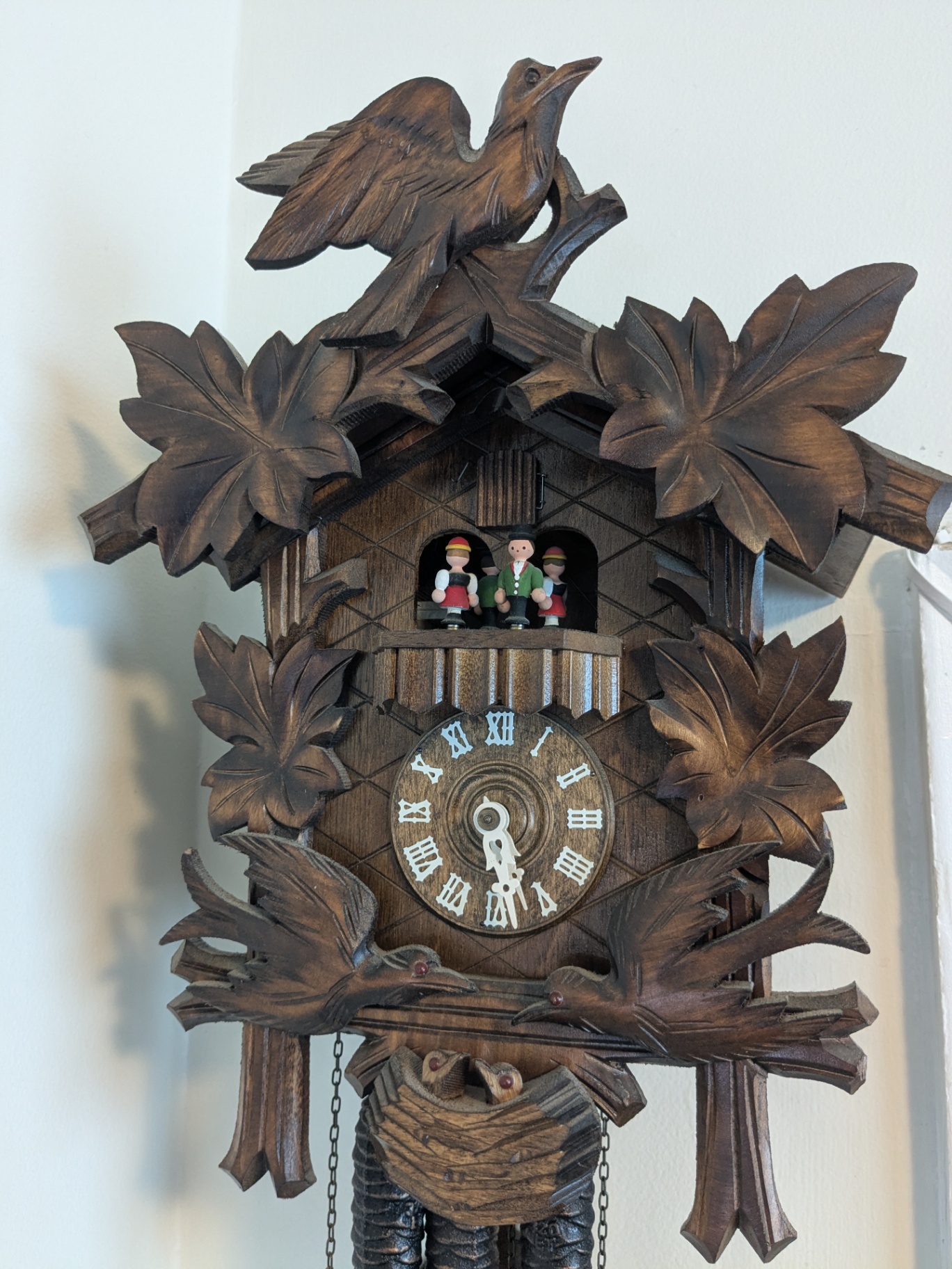 Vintage 1950s German Black Forest Cuckoo Clock β 8-Day Hand-Carved, Fully Working - image 1 of 5