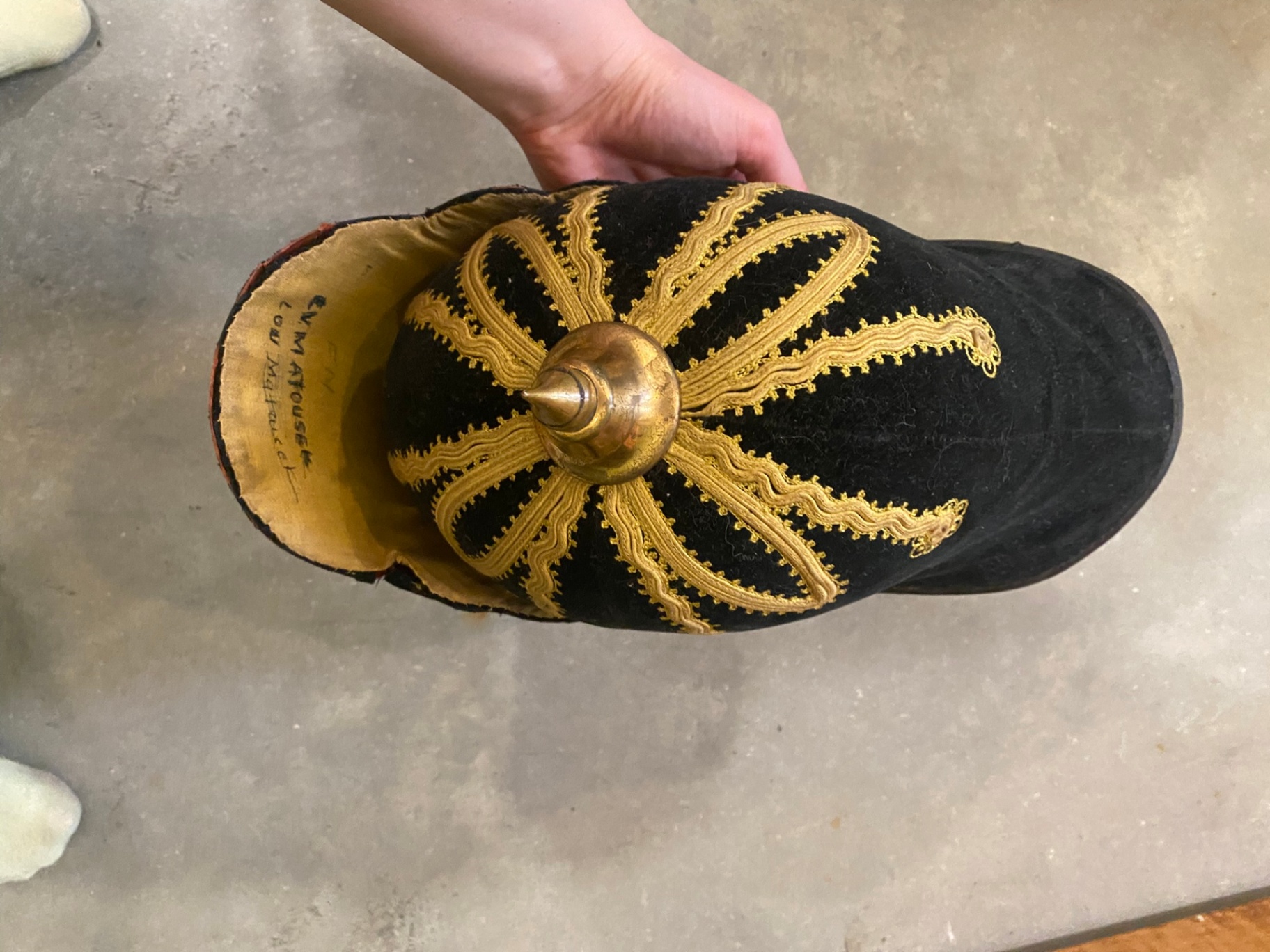 Antique Pickelhaube Ceremonial Hat - image 5 of 5