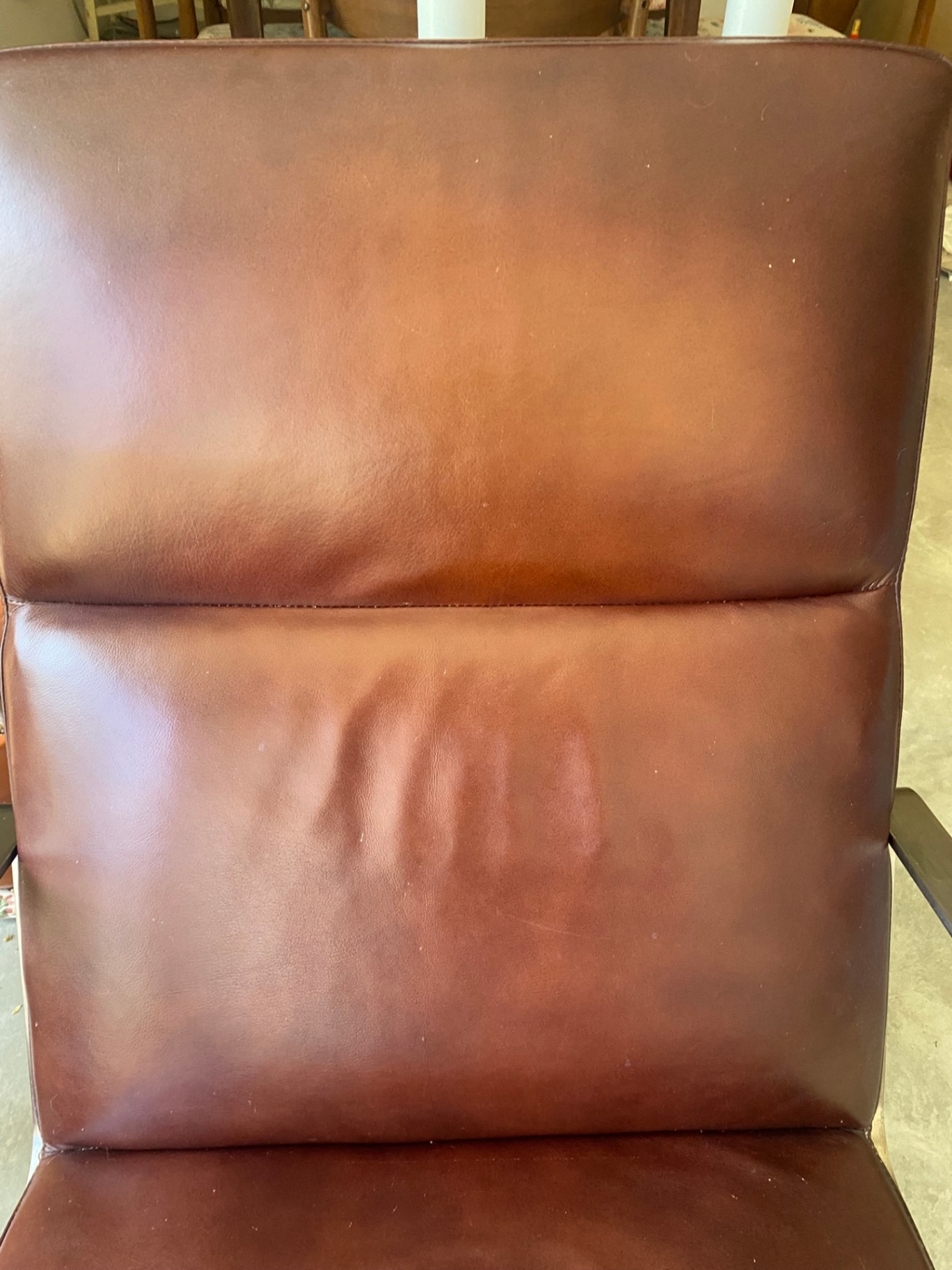 Mid Century Modern Sculptural Chrome and Leather Rocking Chair  - image 3 of 9