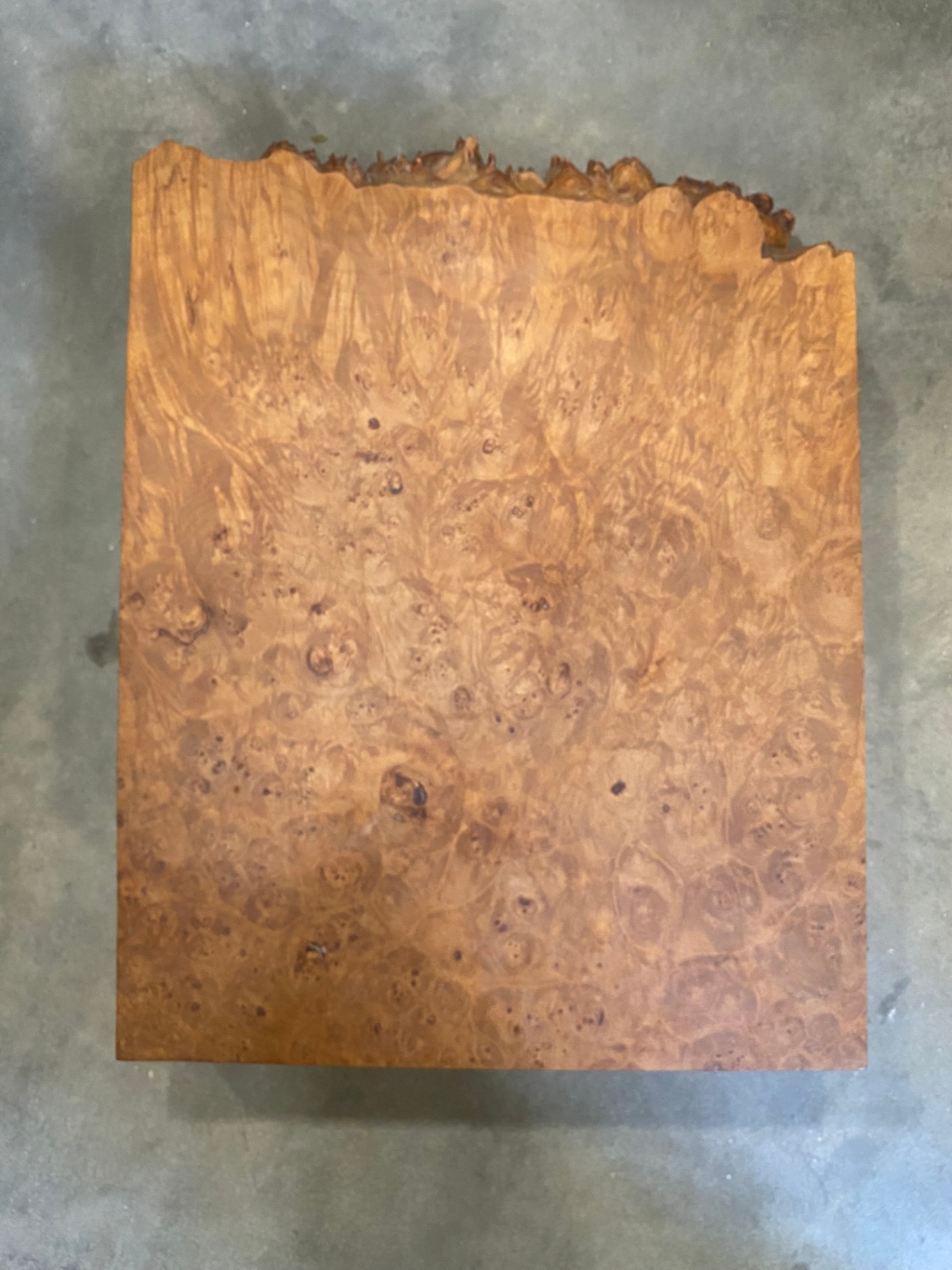 Burl Wood Box by Michael Elkan w Signature  - image 1 of 5
