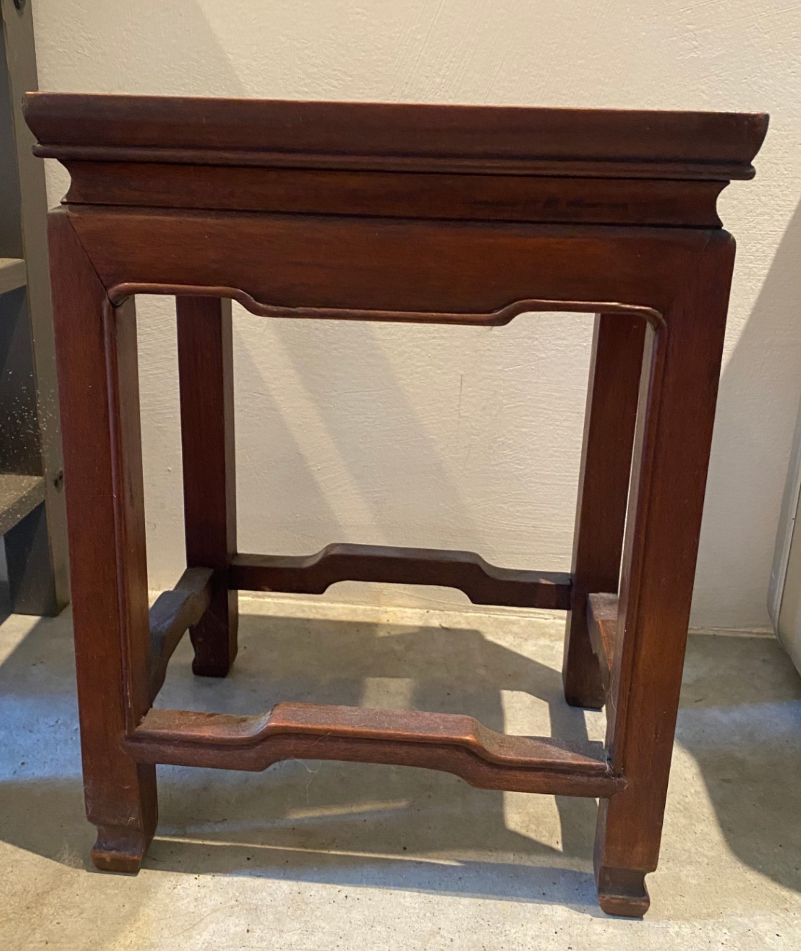 Vintage Chinese Rosewood Pedestal Stand  - image 2 of 3