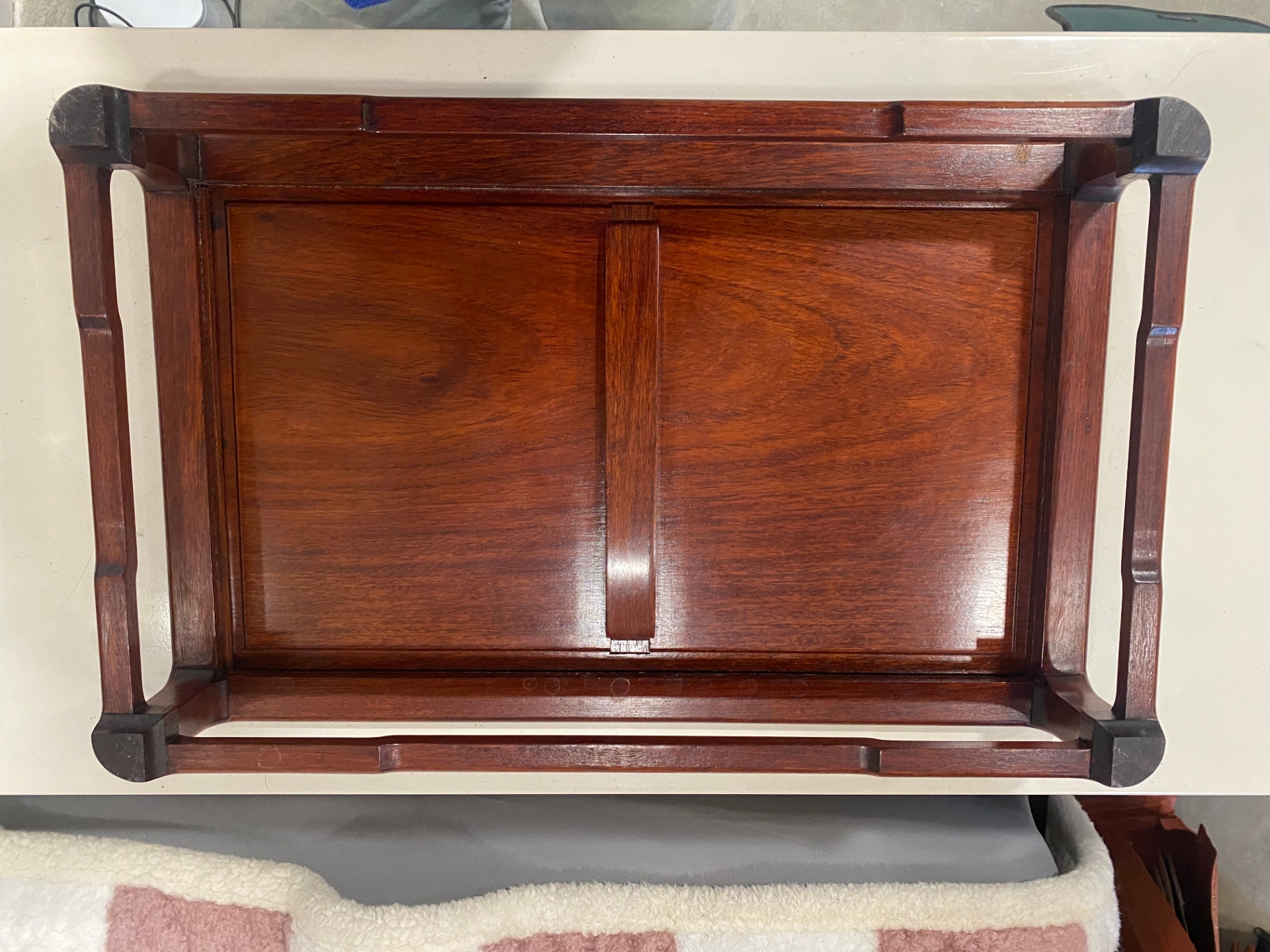 Antique Chinese Rosewood Tray  - image 2 of 3