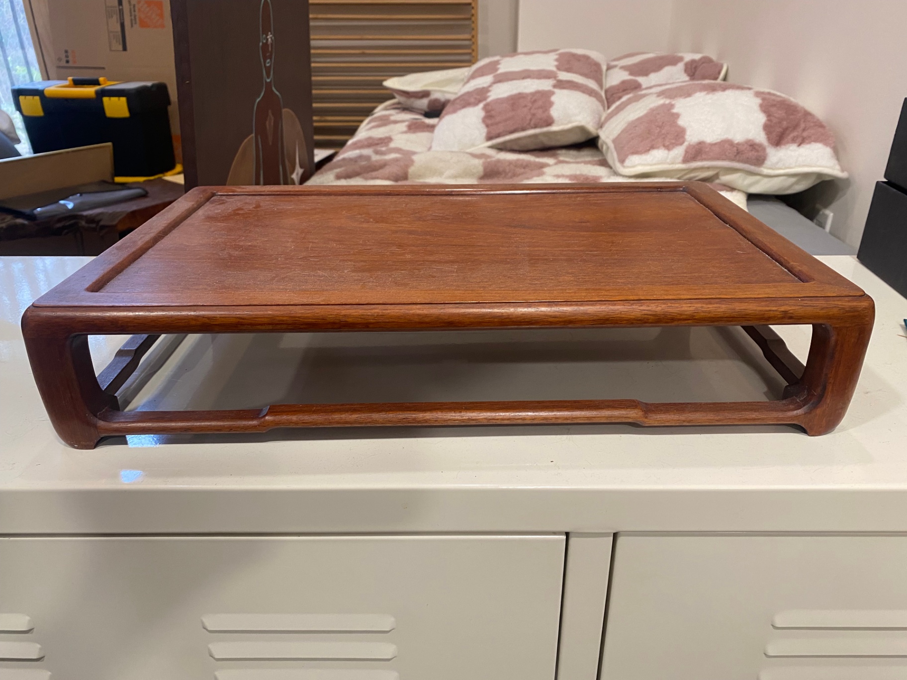 Antique Chinese Rosewood Tray  - image 1 of 3