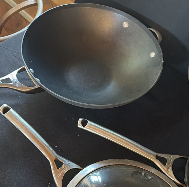 Calphalon cookware set with pots, pans, and glass lids - image 5 of 11