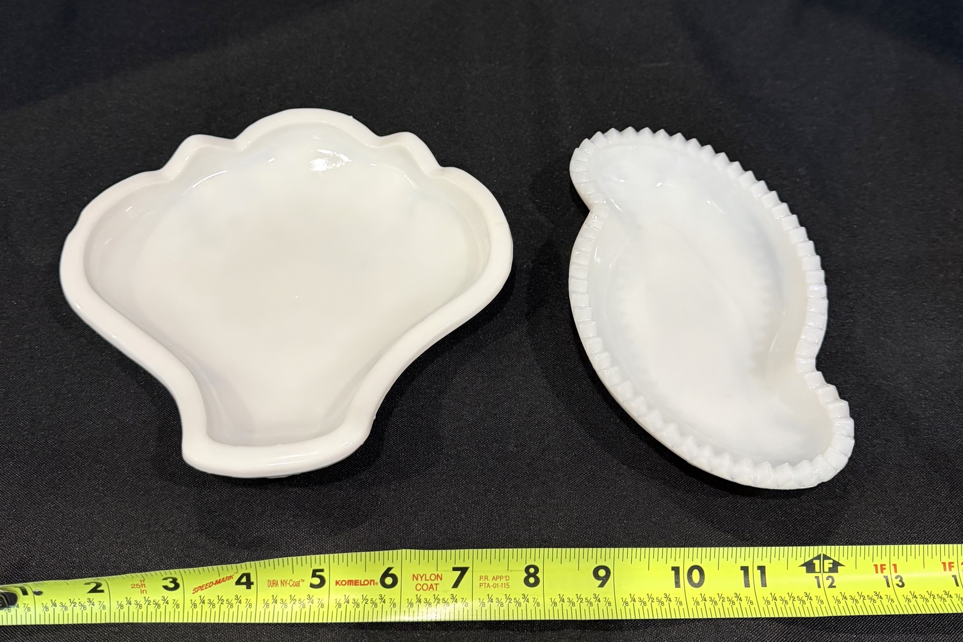 Two White Milk Glass Decorative Dishes - image 1 of 4