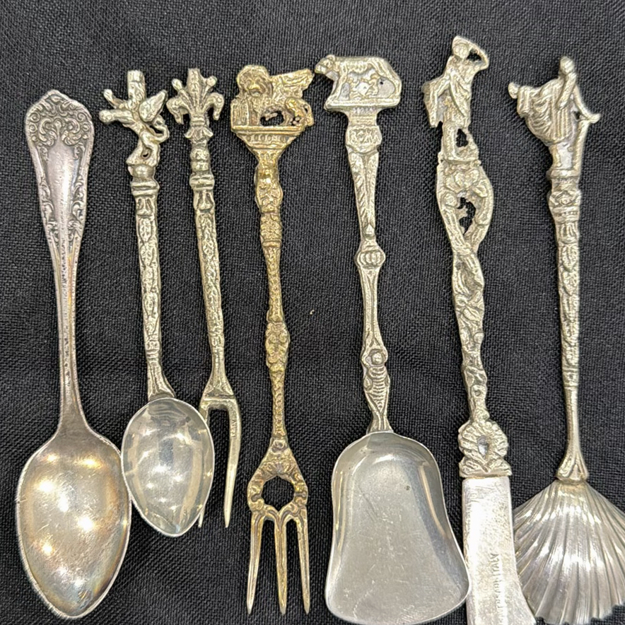 Assorted Ornate Metal Flatware Set - image 7 of 7