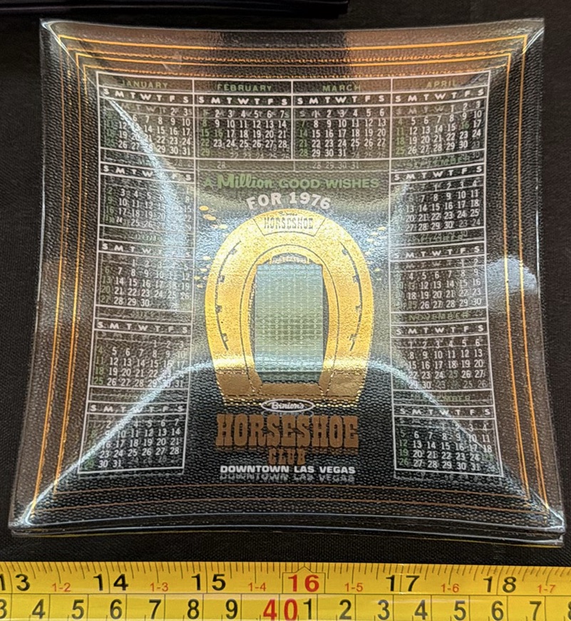 Binion's Horseshoe Club Las Vegas Glass Calendar Dishes - image 3 of 6