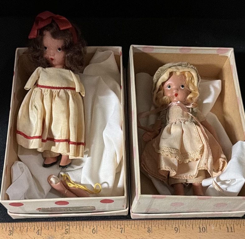 1930s Two Vintage Dolls in Original Boxes - image 1 of 4