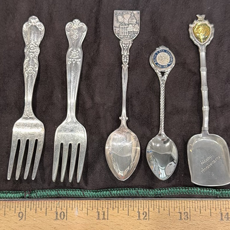 Assorted Souvenir and Decorative Silver-Tone Flatware - image 4 of 7