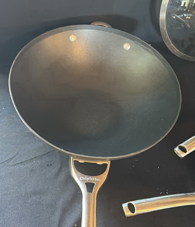 Calphalon cookware set with pots, pans, and glass lids - image 4 of 11