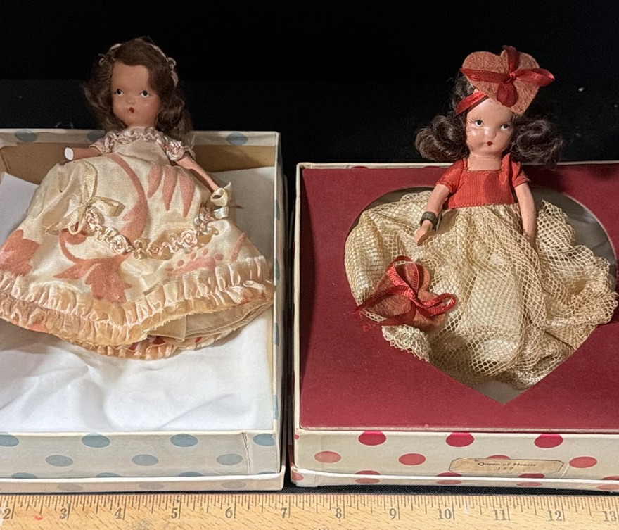 1930s Princess Rosamie and Queen of Hearts Dolls - image 1 of 4