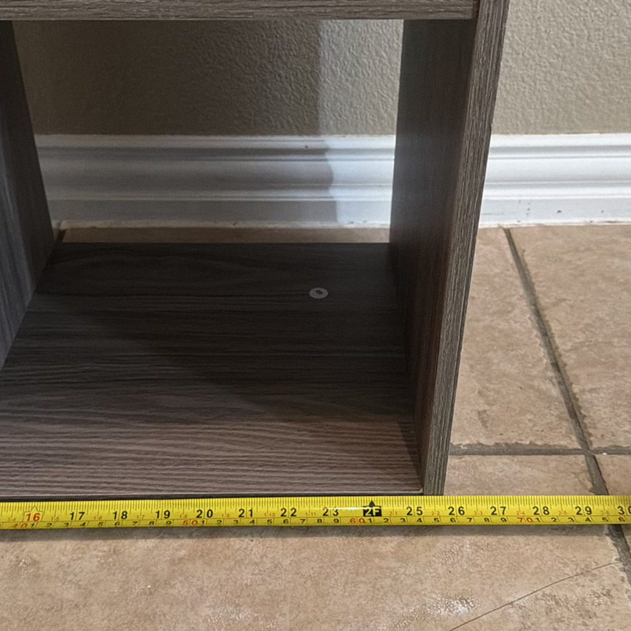 Six-Cube Woodgrain Storage Shelf - image 2 of 5