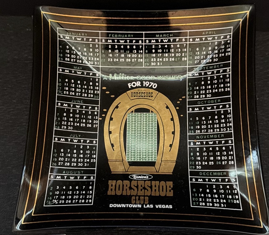 Binion's Horseshoe Club Las Vegas Glass Calendar Dishes - image 4 of 6