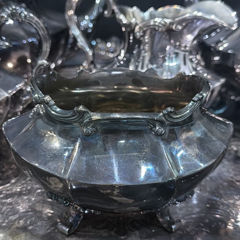 Silver-plated Tea and Coffee Service Set with Tray - image 2 of 5