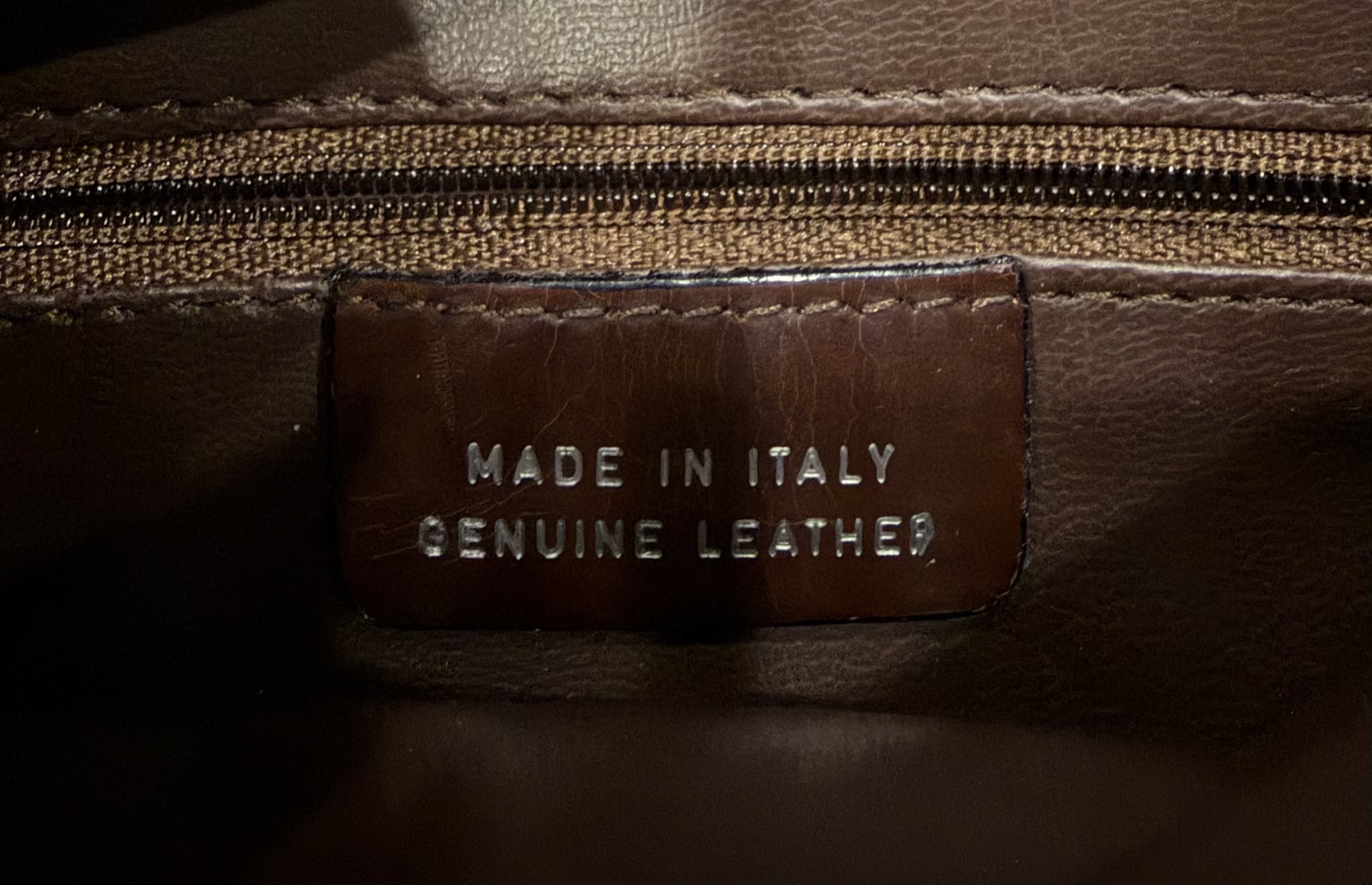 Brown Leather Italian Handbag - image 6 of 6