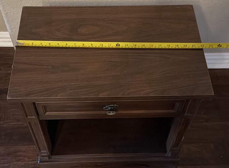 Wooden Nightstand with Drawer and Open Shelf - image 2 of 5