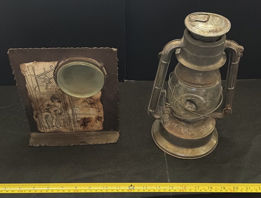 Decorative Wall Plaque and Vintage Lantern - image 1 of 3
